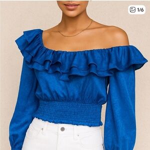 Nasty Gal Ruffle Shirt
